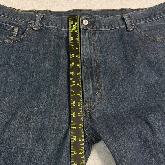 Levi's 559 Relaxed Straight Jeans Mens 42x27 Dark Wash Denim Blue Pants - Picture 7 of 16